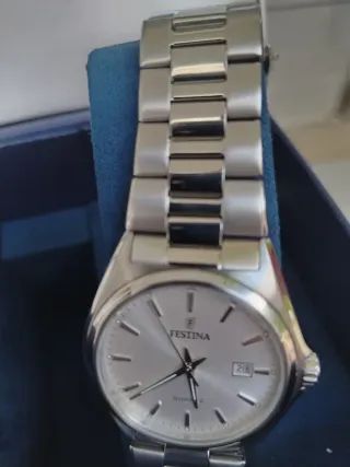 Reloj Festina Hombre Plateado NUEVO. Mallorca palm