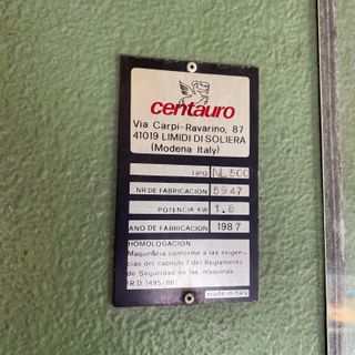 Sierra de cinta Centauro NL500 1.8 kW