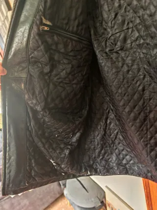 Chaqueta Piel Vintage Chevignon Negra