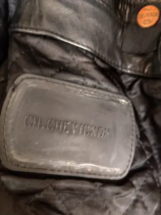 Chaqueta Piel Vintage Chevignon Negra