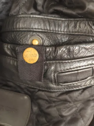 Chaqueta Piel Vintage Chevignon Negra