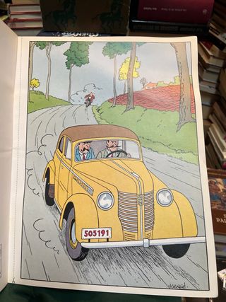 Herge Tintin album poster juventud