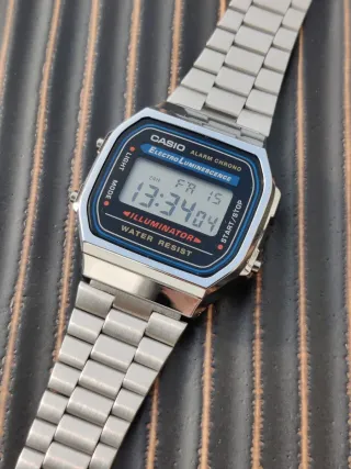 Orologio Casio A168 Silver Nero