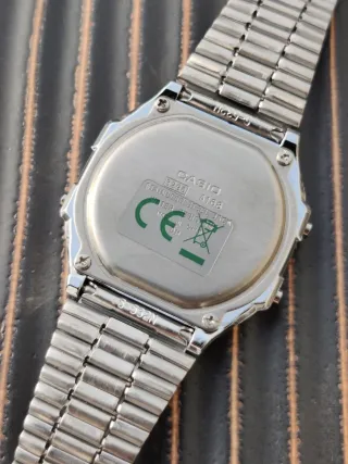 Orologio Casio A168 Silver Nero