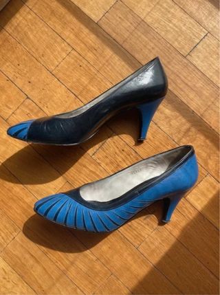 Zapatos Balenciaga Vintage Azul y Negro