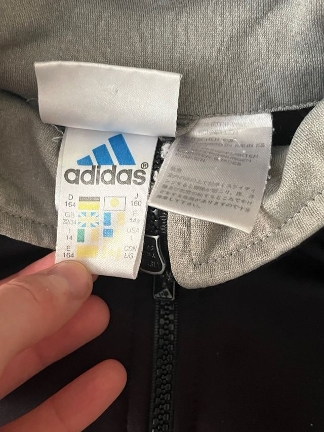 Chaqueta Adidas Negra y Azul