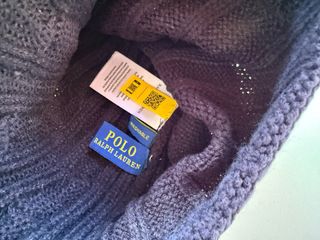 Gorra y bufanda Ralph Lauren azul