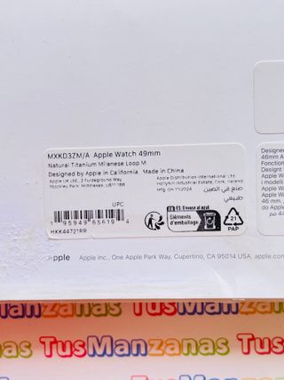 Correa Apple Watch Ultra Milanese Loop Titanio