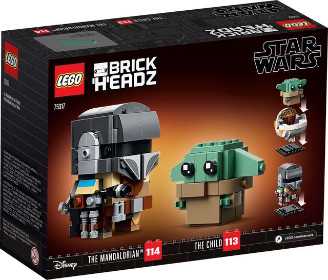 LEGO BrickHeadz 75317 El Mandaloriano y el Niño
