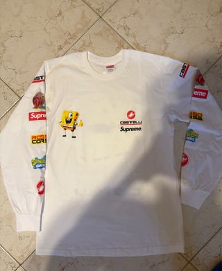 T-shirt Supreme x Spongebob manica lunga taglia S