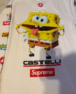 T-shirt Supreme x Spongebob manica lunga taglia S