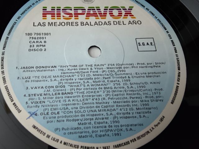 Vinilo Baladas 25 Exitos