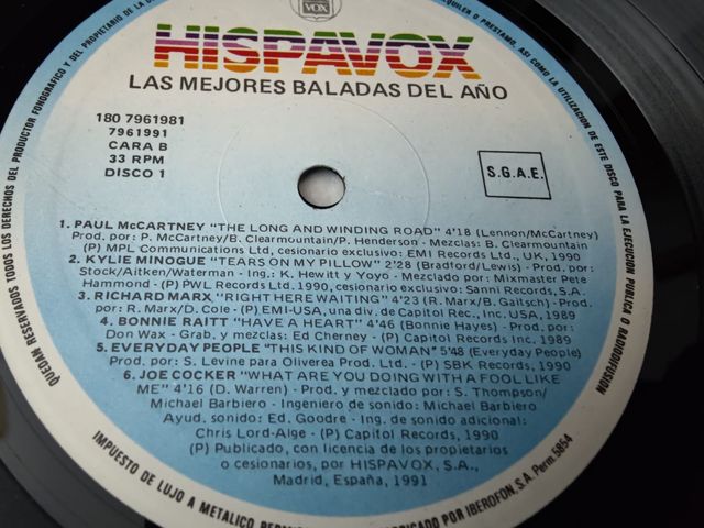 Vinilo Baladas 25 Exitos