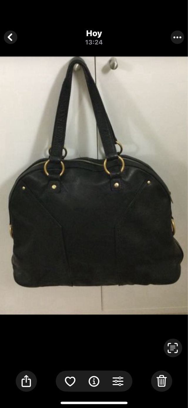 Bolso YSL Muse Dome Grande Negro