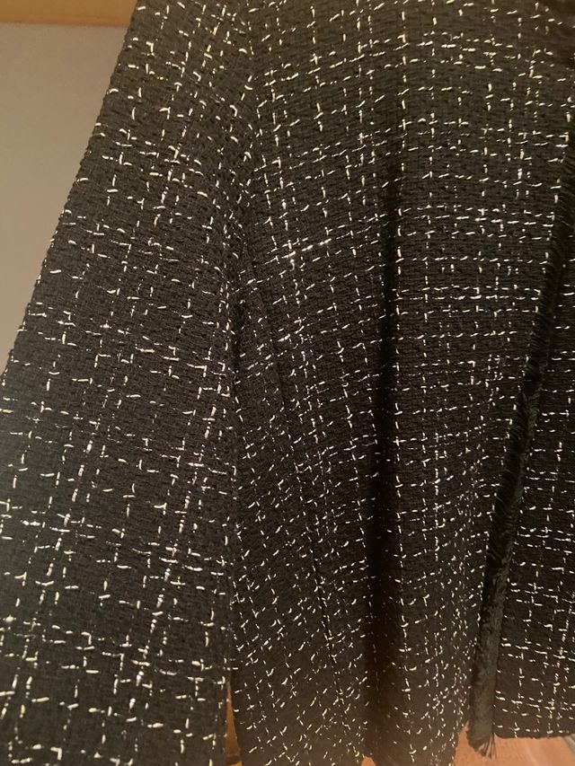 Chaqueta Tweed Negra y Blanca