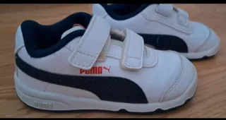 Scarpe Puma Bambino Bianche Velcro n 22