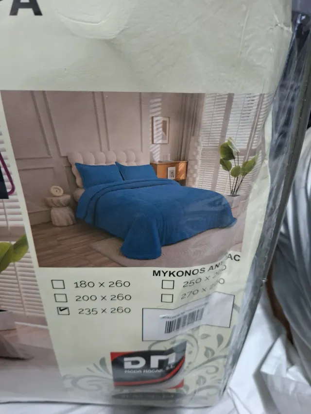 Edredón azul sherpa 135