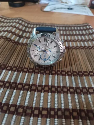 Reloj Duward Esfera Blanca Correa Azul