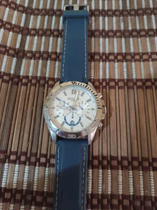 Reloj Duward Esfera Blanca Correa Azul