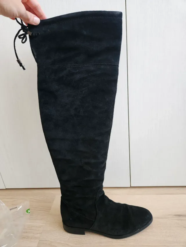 Botas altas Alpe piel negra Talla 38