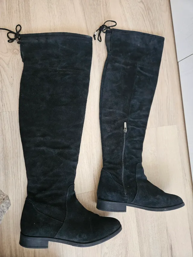 Botas altas Alpe piel negra Talla 38