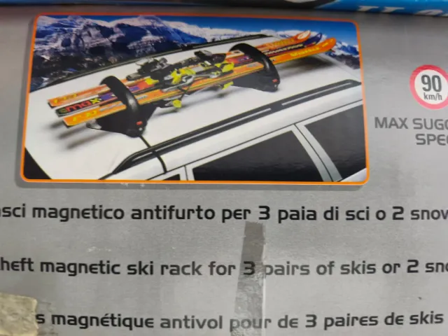 Portaesquís y Portasnowboards Magnético