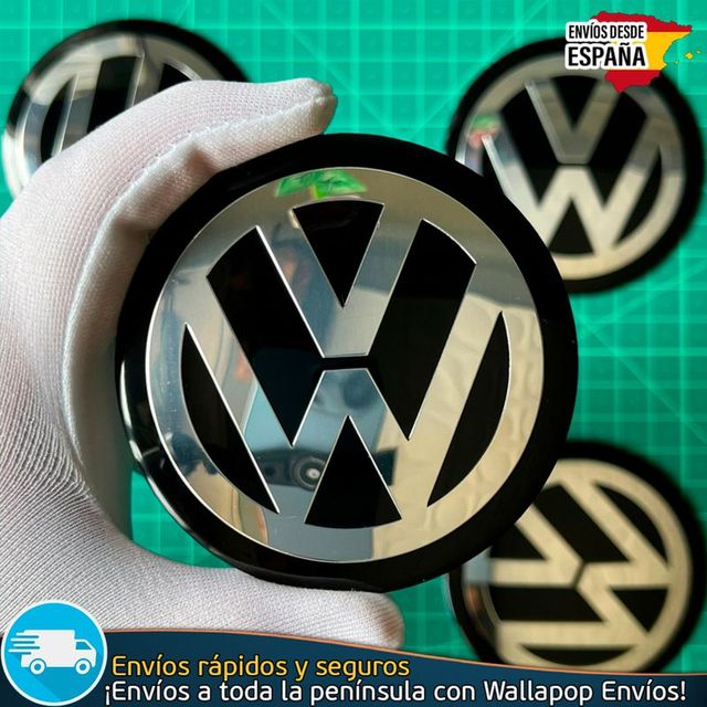 Emblema Volkswagen 80mm Pegatina Tapacubos Llantas