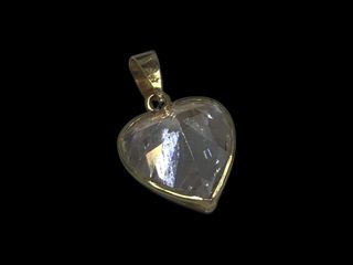 colgante oro 18k con circonita