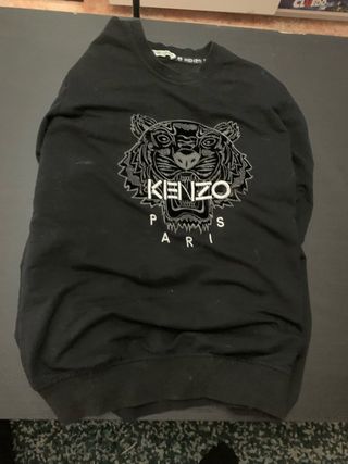Sudadera Kenzo Negra con Tigre