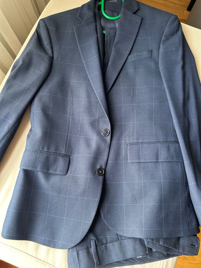 Traje de 3 piezas azul marino Mango (Nuevo)