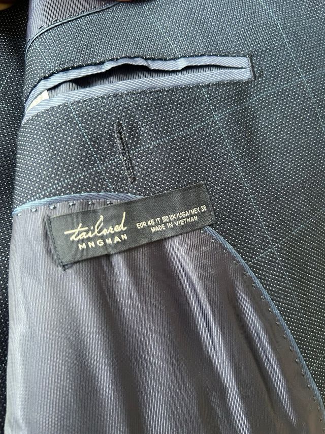 Traje de 3 piezas azul marino Mango (Nuevo)