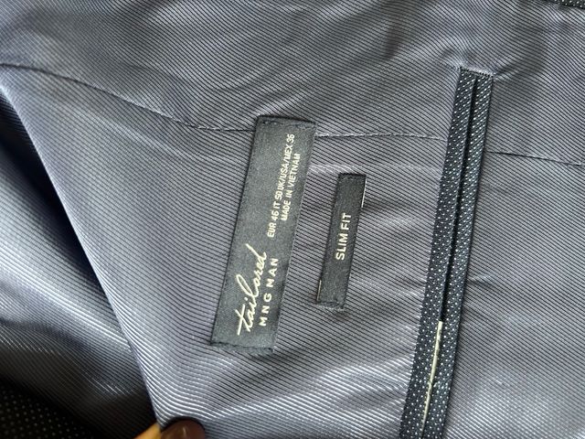 Traje de 3 piezas azul marino Mango (Nuevo)