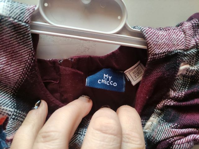 Vestito a quadri Chicco 3 anni