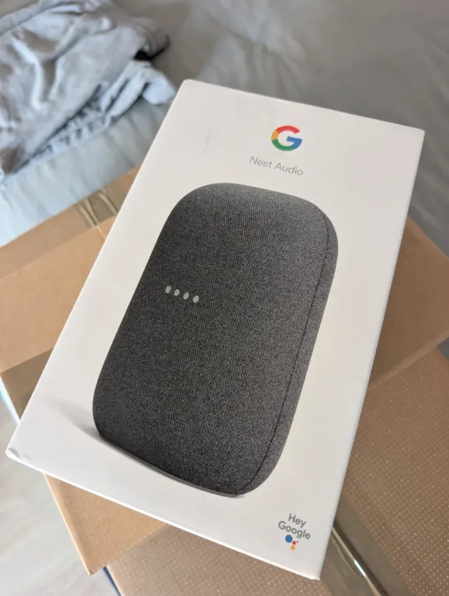 Google Nest Audio Cinza Escuro como novo