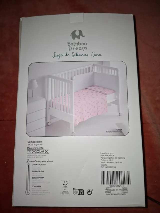 Juego Sábanas Cuna Jersey Algodón 60x120