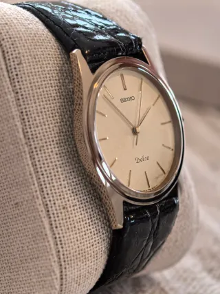 Seiko Dolce 7741 6020 Tungsten Carbide JDM 1987 de segunda mano