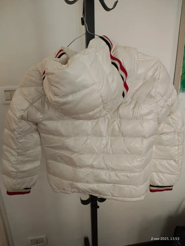 Moncler Piumino Bambino Bianco. taglia 8 anni 128c