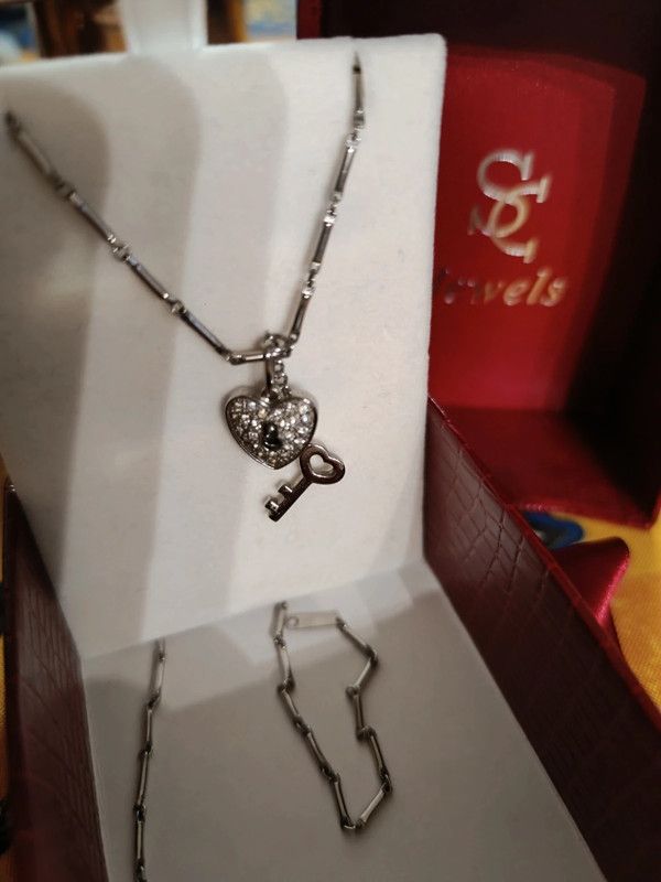 Collana cuore e chiave SSL Jewels