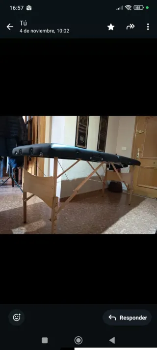 Camilla masaje plegable