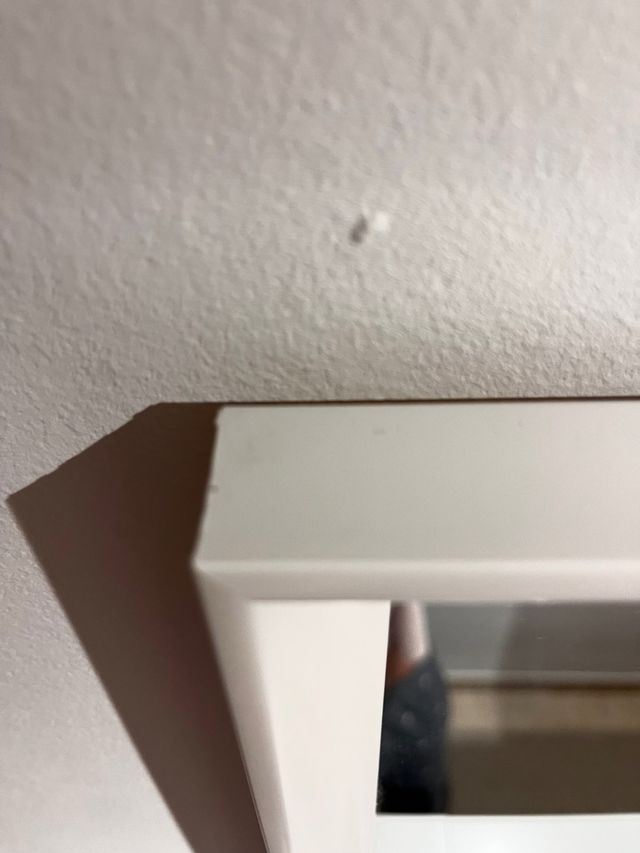 Espejo Rectangular Marco Madera Blanco