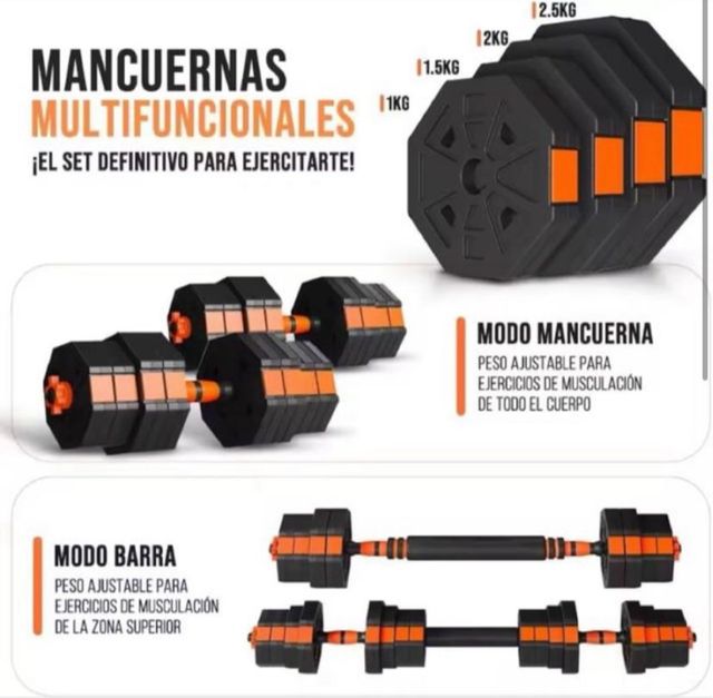 Juego Mancuernas Ajustables 20kg