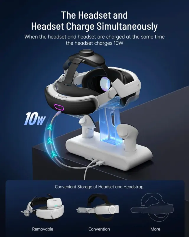 Stazione Ricarica Meta Quest 3