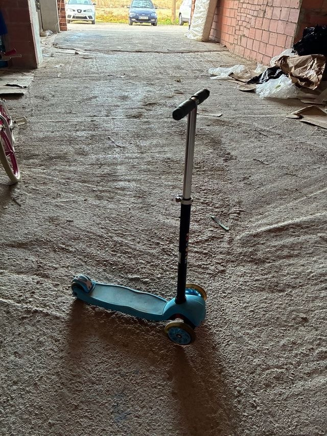 Patinete infantil 3 ruedas azul