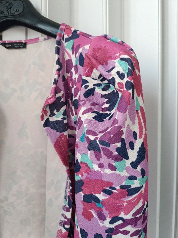 Giacca corta donna fantasia fucsia