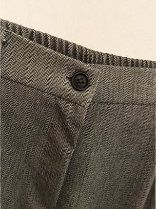 Herringbone trousers vintage style made in Italy L