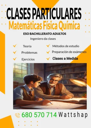CLASES FÍSICA Y MATEMÁTICAS presenciales y online