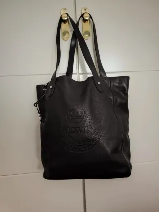 Bolso Tote Piel Marrón Ralph Lauren