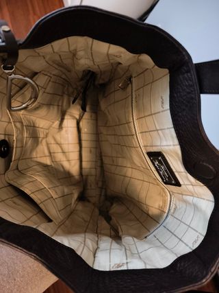 Bolso Tote Piel Marrón Ralph Lauren