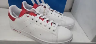 Adidas Stan Smith Talla 40 Blancas y Rojas