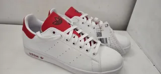Adidas Stan Smith Talla 40 Blancas y Rojas